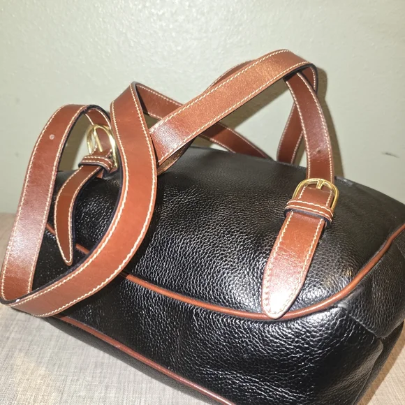 Euc Bally vintage black and brown woven leather backpack Bag - Picture 5 of 9